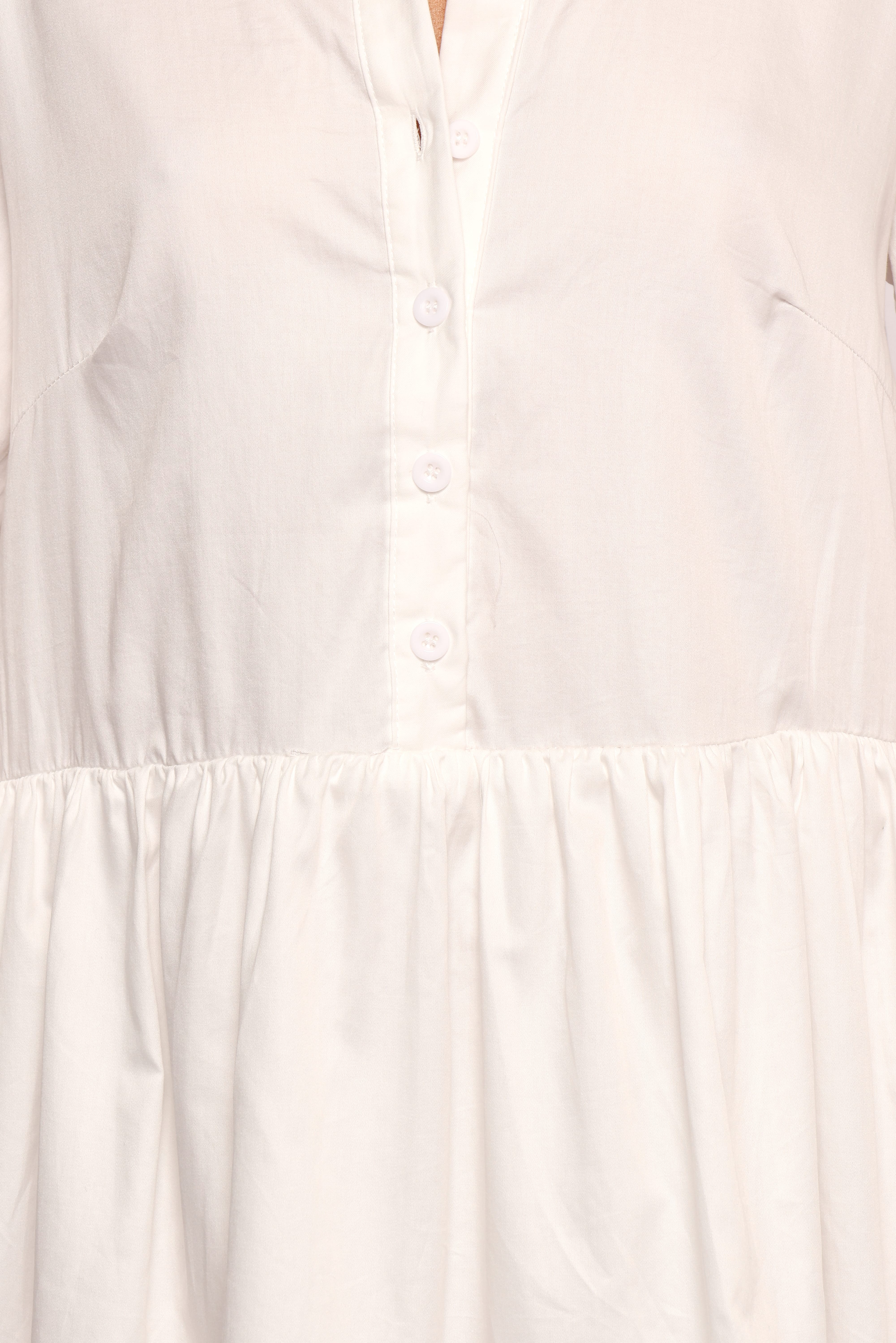 Carlotta Long Sleeve Mini Dress - White
