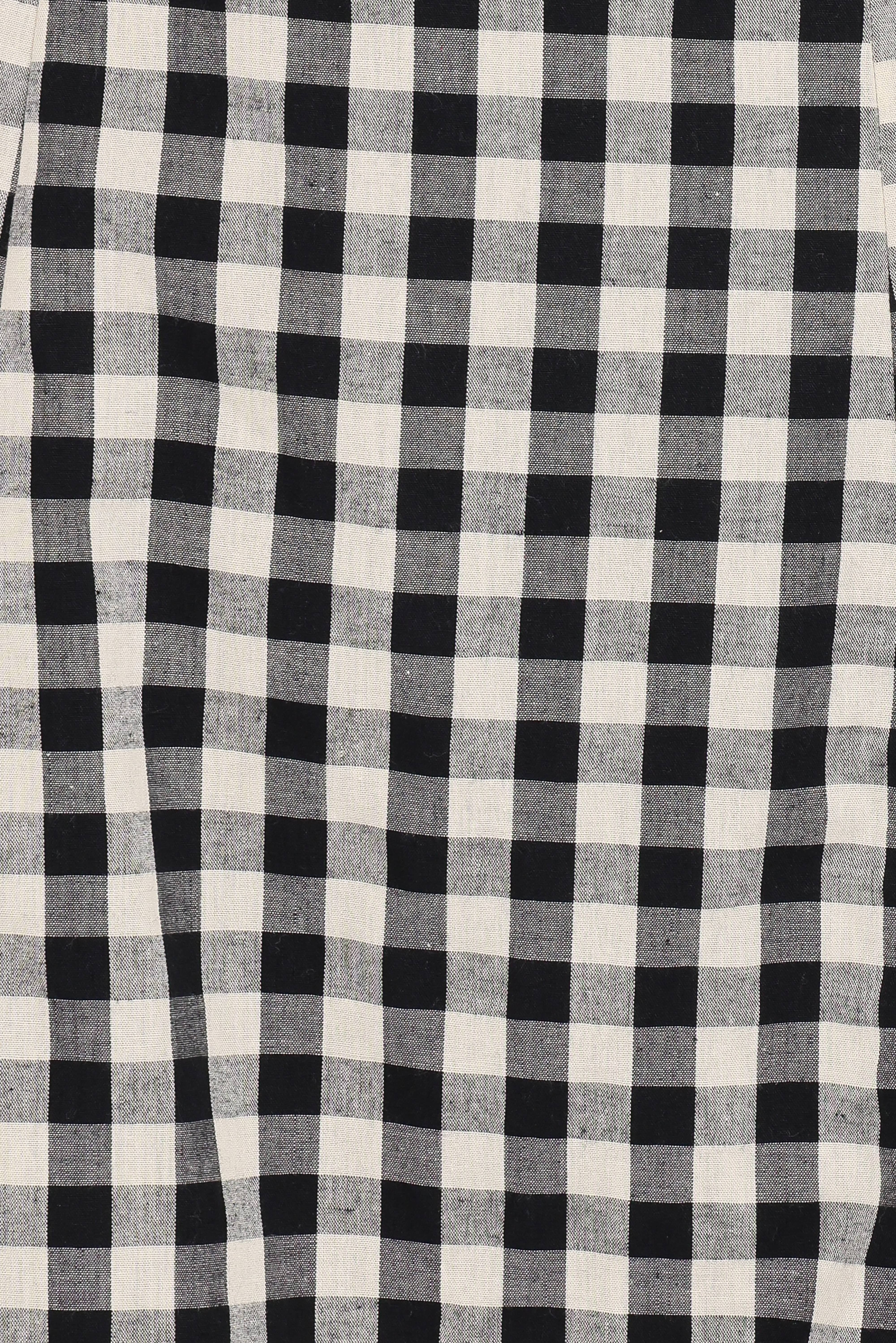 Circe Mini Dress - Black Gingham