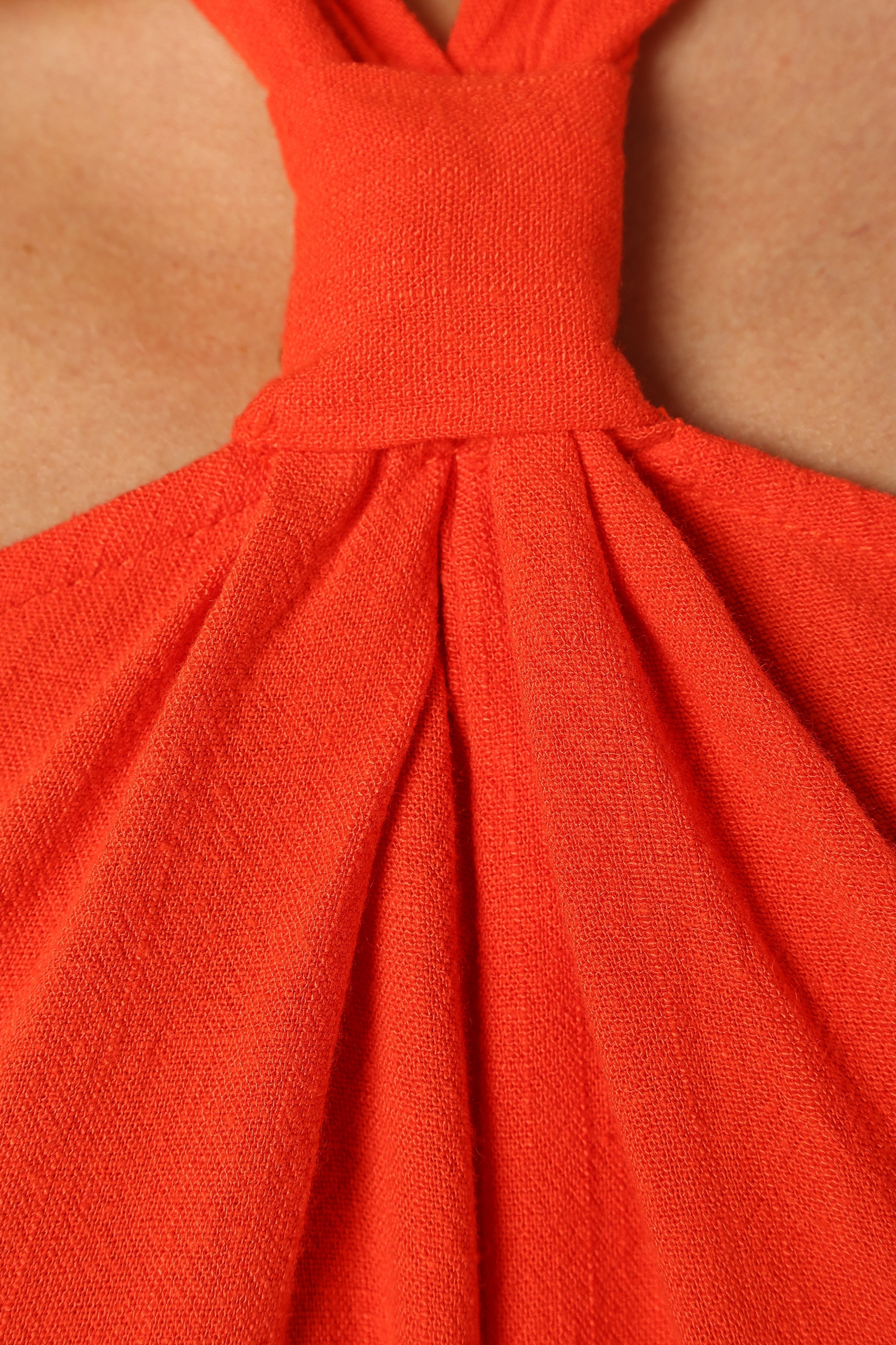 Leyah Halterneck Mini Dress - Red