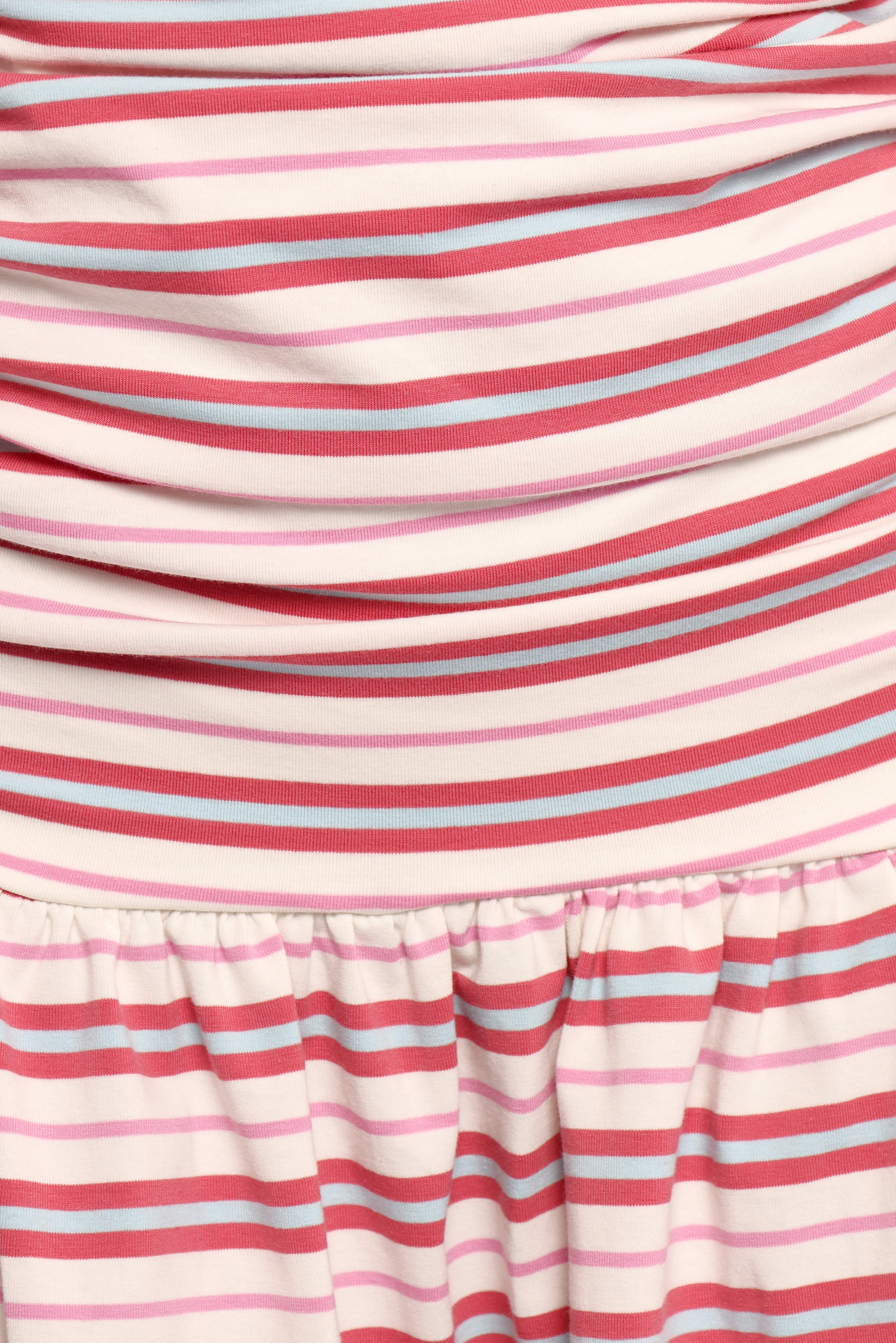 Scottie Strapless Mini Dress - Stripe