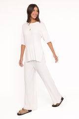 Alix Ribbed Knit Set - Cream