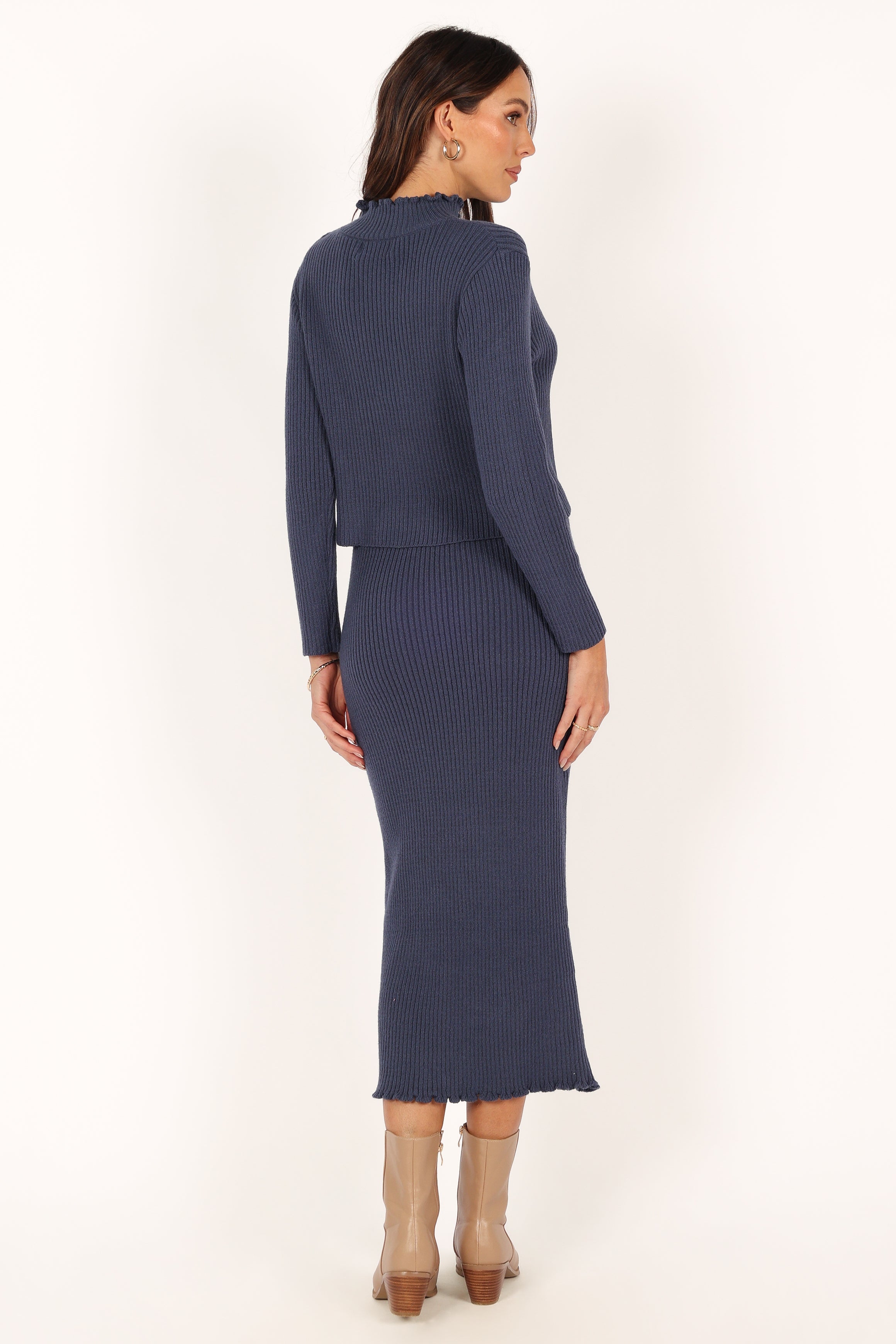 Payton Knitted Set - Navy