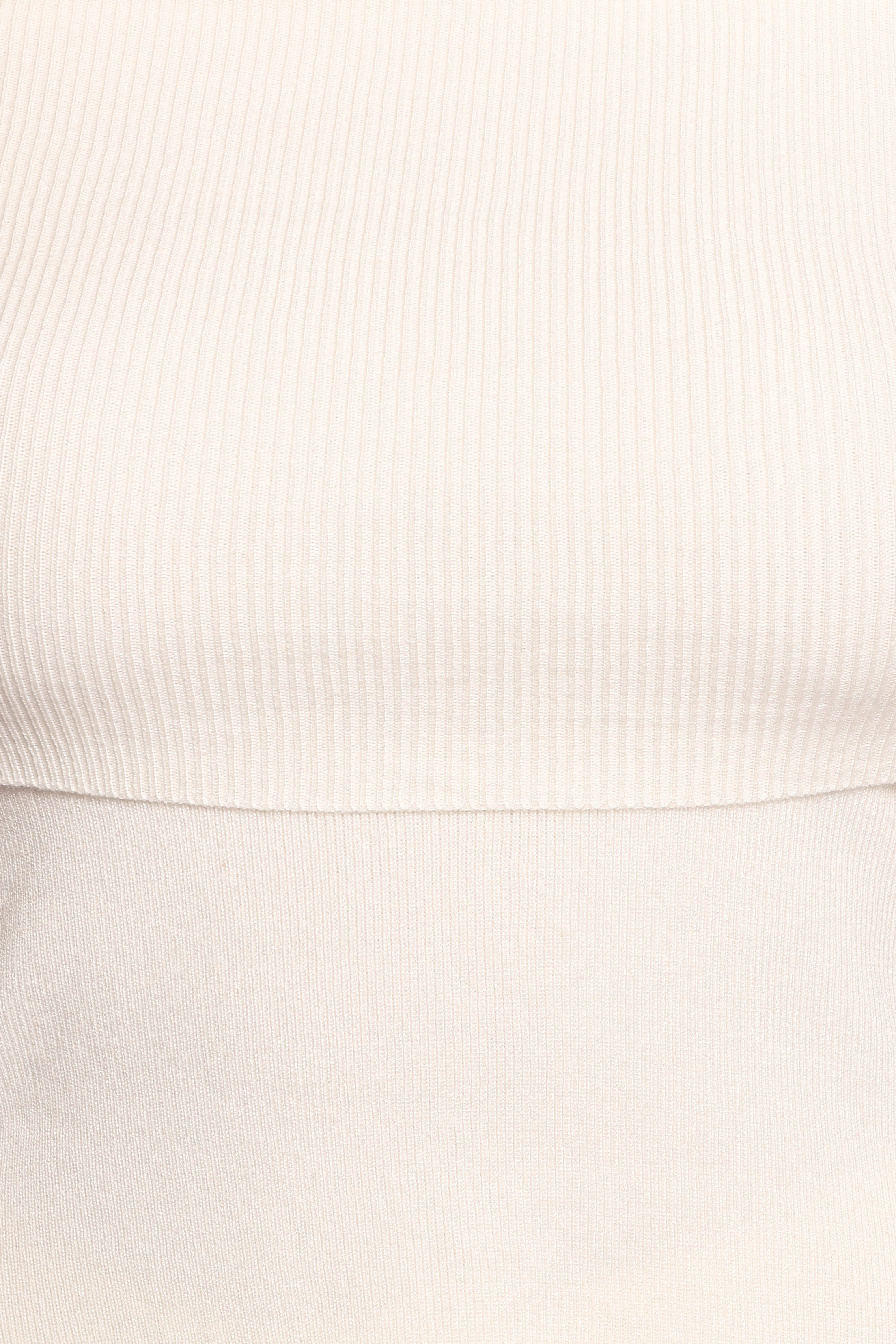 Mavis Off Shoulder Knit Top - Cream