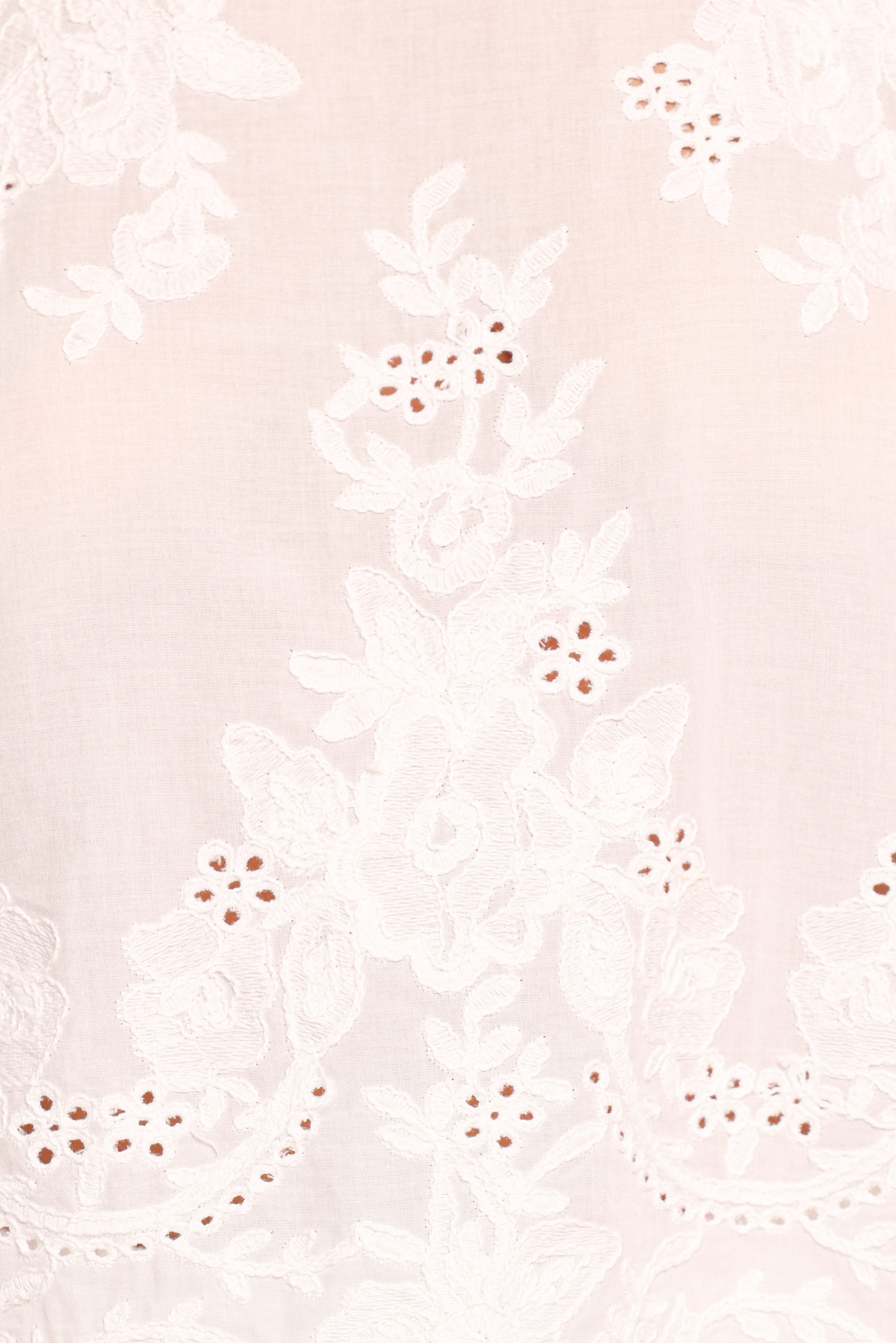 Tanis Embroidered Top - White