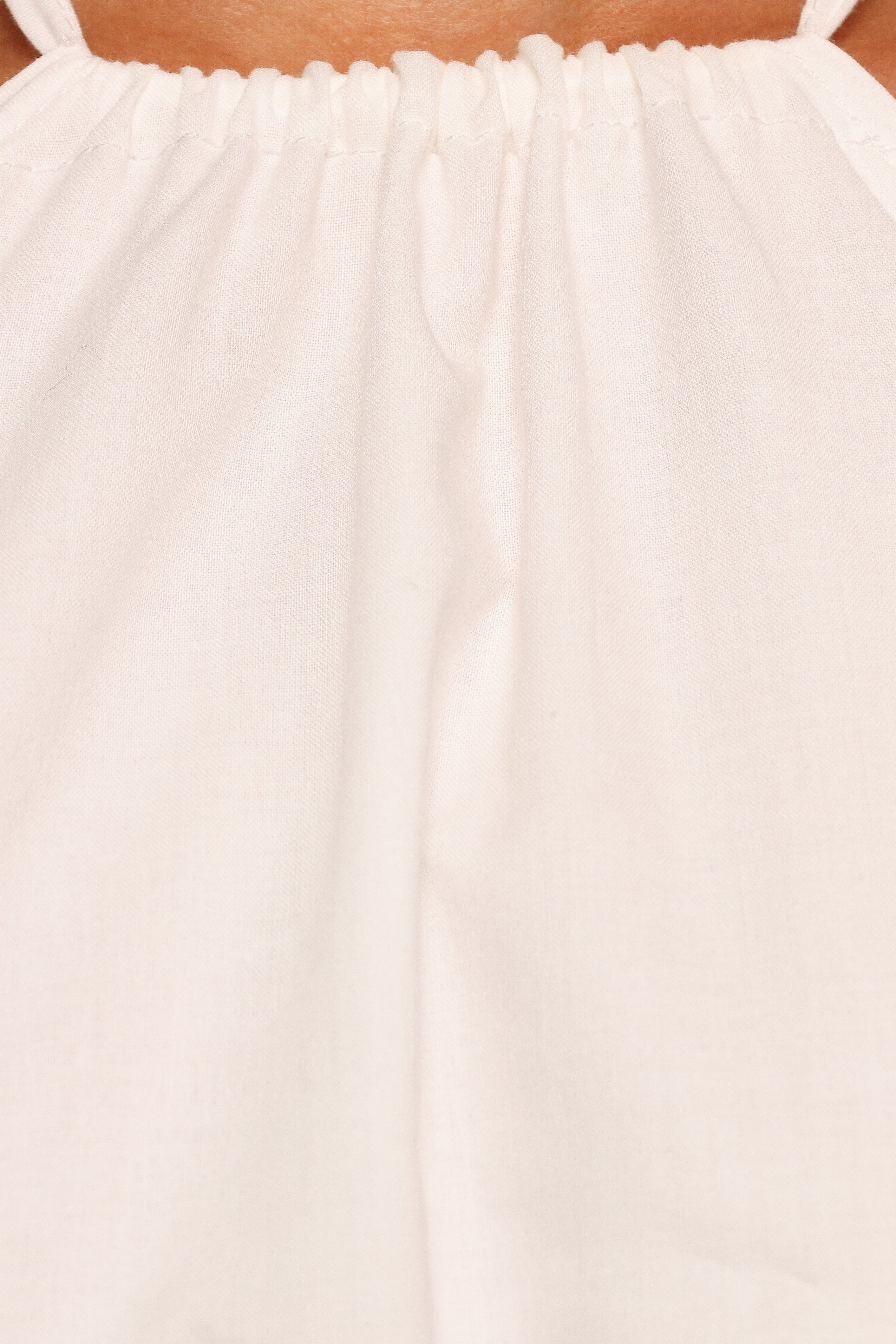 Vanessa Halterneck Top - White